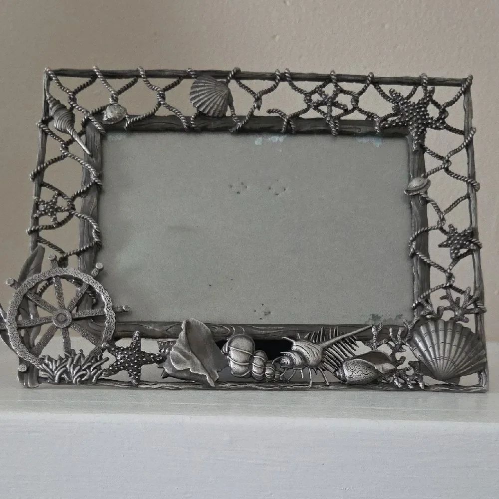 Nautical Silver Photo Frame - Picture 1 of 11